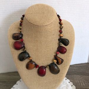 Handmade Tagua Nut Beaded Necklace